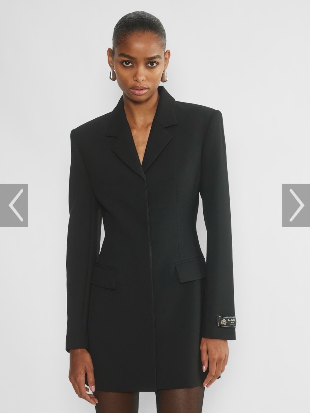Aritzia Autograph Black Mini Dress Blazer
